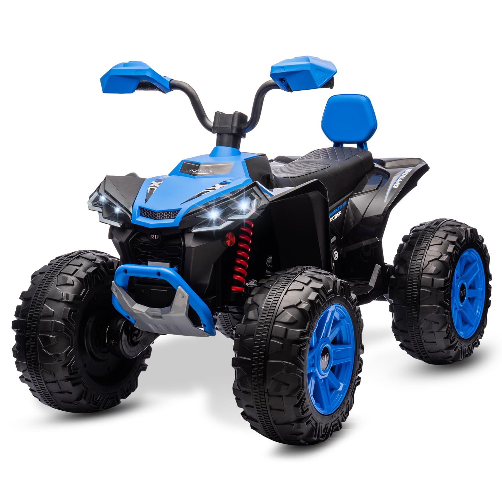 Photo 1 of ***IMAGE REFERENCE***MUKIDY Kids ATV 4 Wheeler Ride on Eletric Motorcycle, 24V Battery Powered, KidsElectric Toy Car, with High&Low Speed, Music, Led Lights, Ride On Car for 3-8 Kids,WHITE