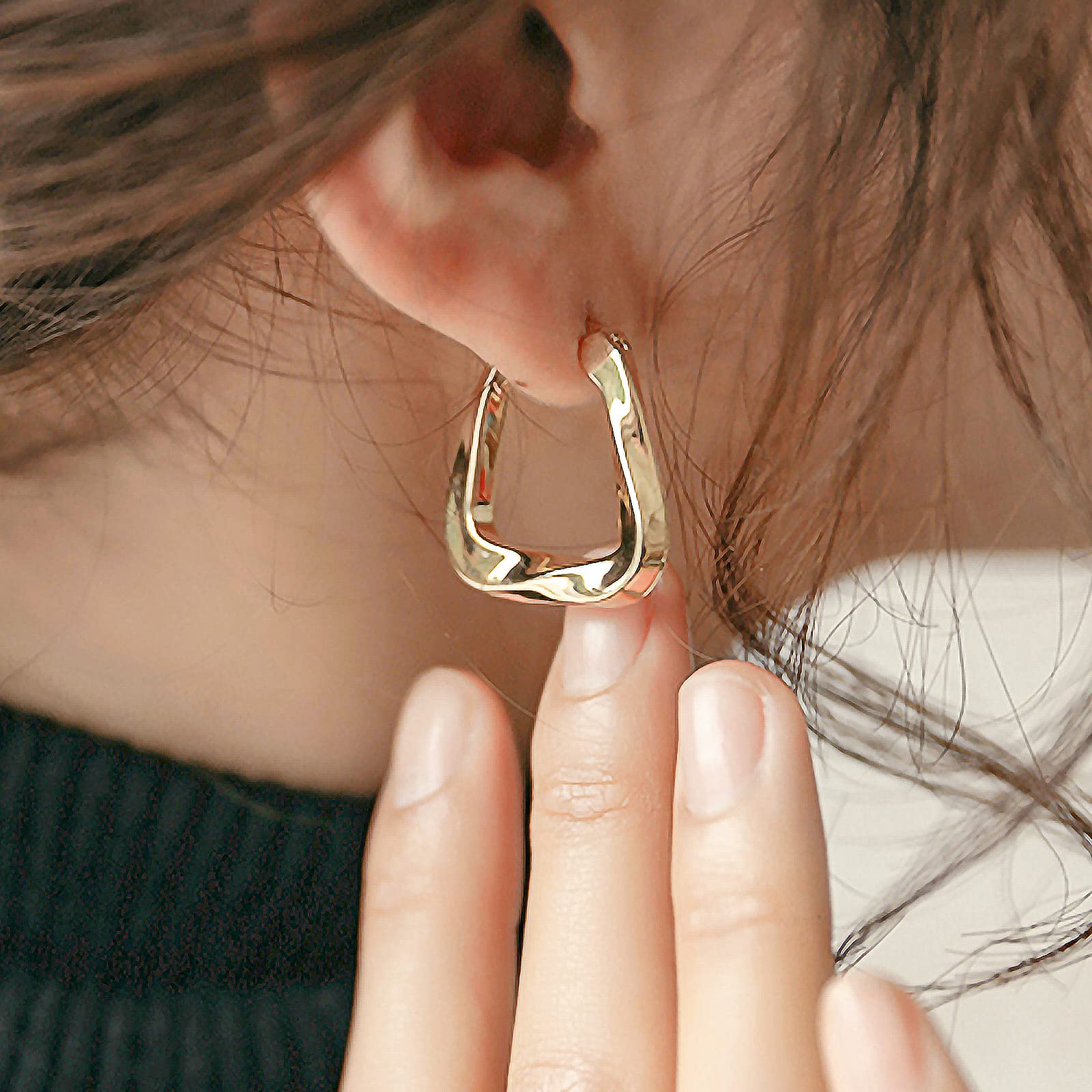 KesaPlan Gold Hoop Earrings