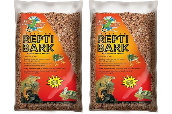 Zoo Med Laboratories RB8 Reptile Bark Fir Bedding, 8 Quarts (Pack of 2)
