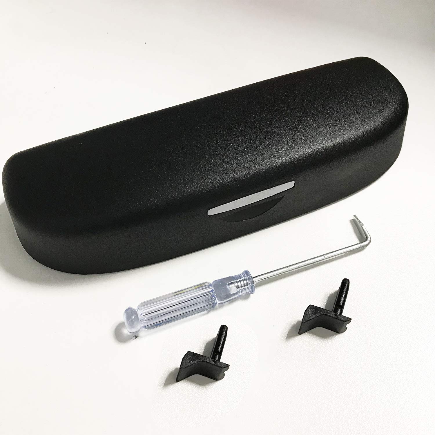 LFOTPP Compatible with Kodiaq Karoq Car Eyeglass Glasses Case Sunglasses Holder, Auto Interior Accessories Sunglasses Holder Case For Kodiaq Karoq (Black)