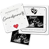 BGFMVS Pregnancy Announcement for Grandma Grandparents, Ultrasound Photo Frame Surprise Box, Baby Announcement Gifts, Baby Coming Soon Announcement, Pregnancy Reveal Gifts to Grandparents