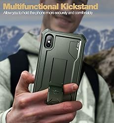 Dexnor for iPhone Xs max Case, [Built in Screen