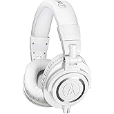 Audio-Technica ATH-M50X Headphones, White