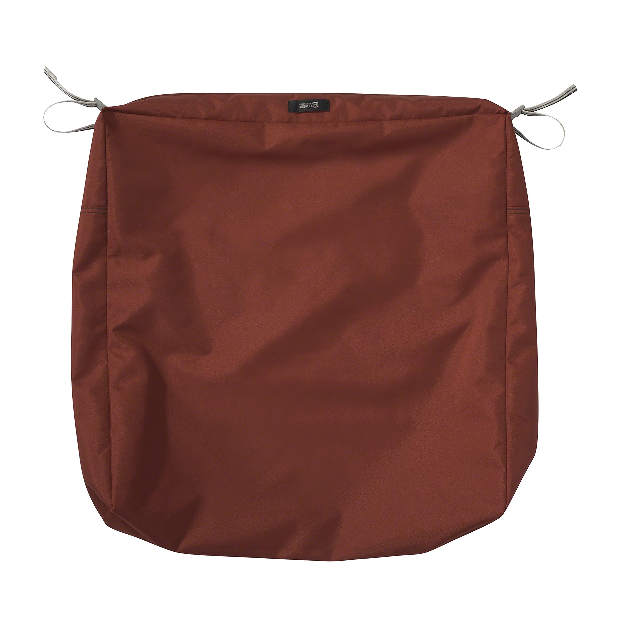 Classic Accessories Ravenna Square Patio Seat Cushion Slip Cover - Durable Outdoor Cushion, Spice, 23" L x 23" W x 5" Thick
