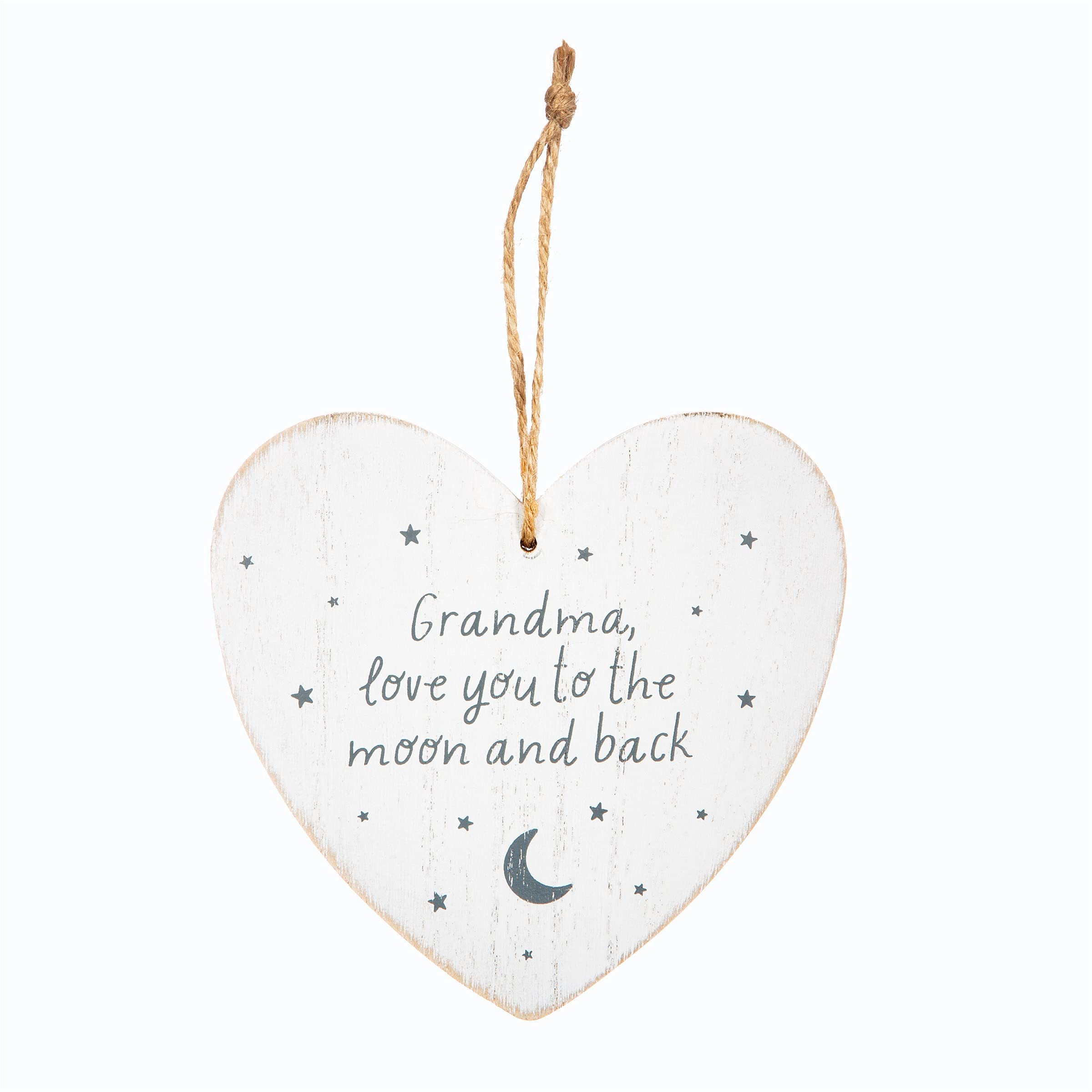Sass & Belle Grandma Love You To The Moon And Back Heart Plaque