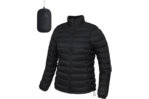Pioneer Camp Women's Packable Puffer Jacket Winter Lightweight Quilted Coat Water-Repellent Insulated Thermal Warm Outerwear