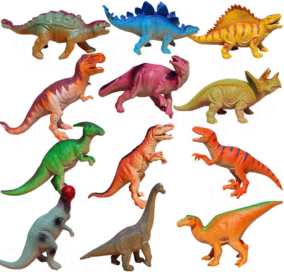 EEKUY 12 Dinosaur Models, Jurassic Simulated Dinosaur Model Children's Educational Toys 6 Inches