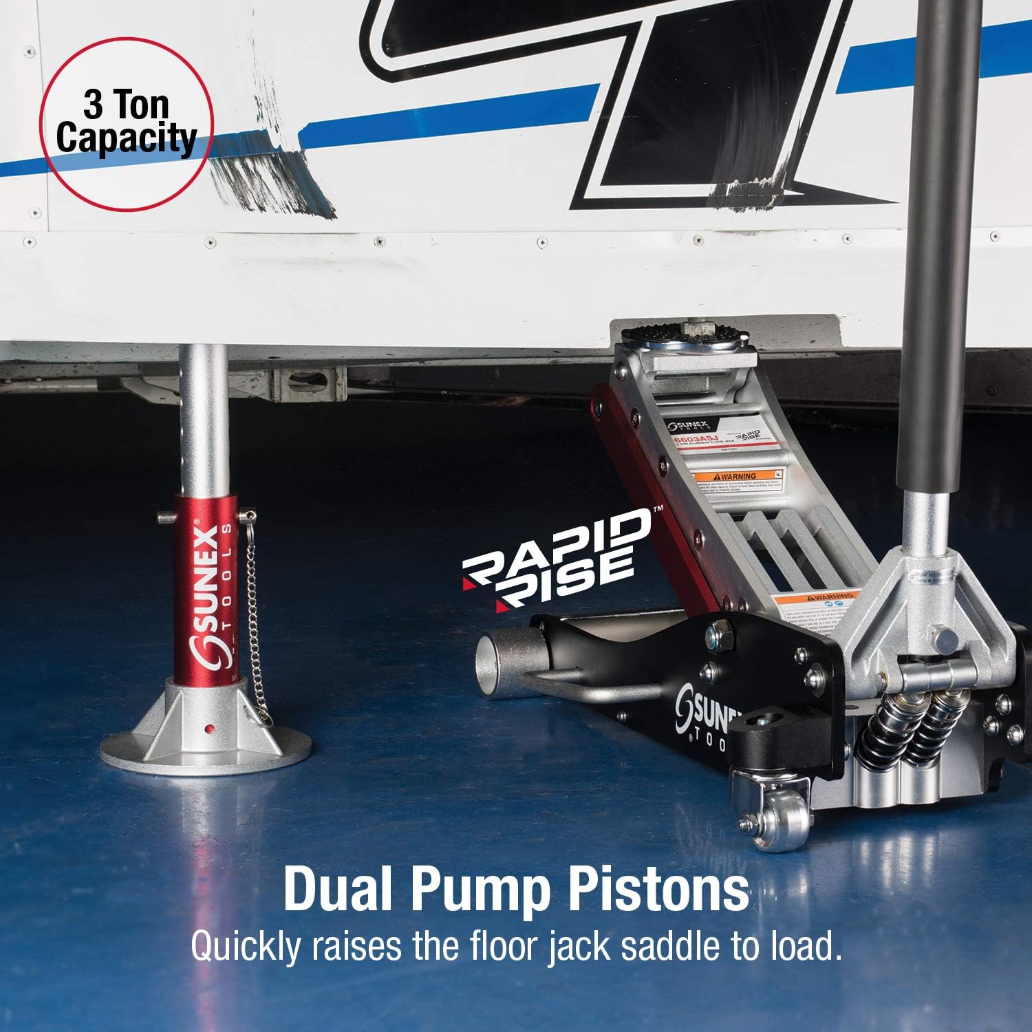 Amazon Com Sunex 6603asjpk Aluminum 3 Ton Jack Pack Automotive