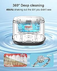 BCOM Jewelry Cleaner, 46kHz Professional Portable