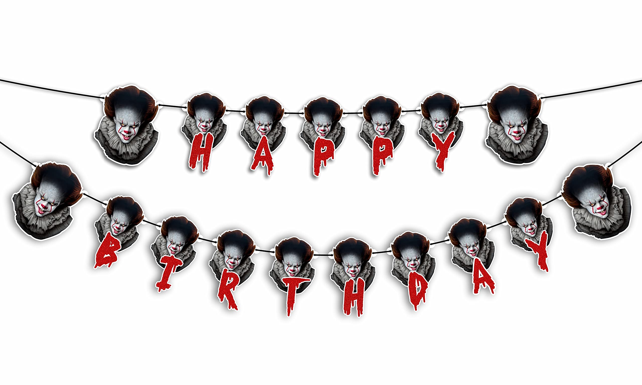 Seyal® Horror Happy Birthday Banner