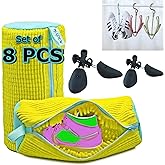 Shoe Washing Machine Bag (8-PCS Complete Set Easy Washing & Drying), unbloo Reusable Shoe Cleaning Bag – Sneaker, Running & Tennis Shoes, Unstain Cleaner Kit, 360° Deep Clean Laundry Bag for Washer