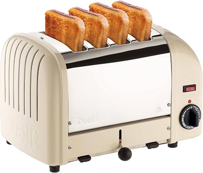 Dualit Classic 4 Slice Toaster Vario Cream ProHeat Elements UK Hand Built