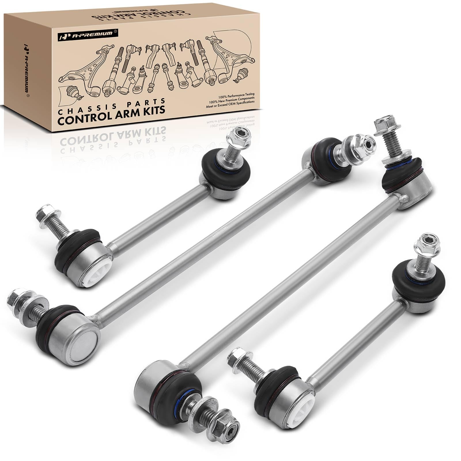 Photo 1 of A-Premium Set of 4, Front & Rear Sway Bar Links Kit Stabilizer Bar Links Compatible with Tesla Model 3 2017-2021, Model Y 2020-2021
