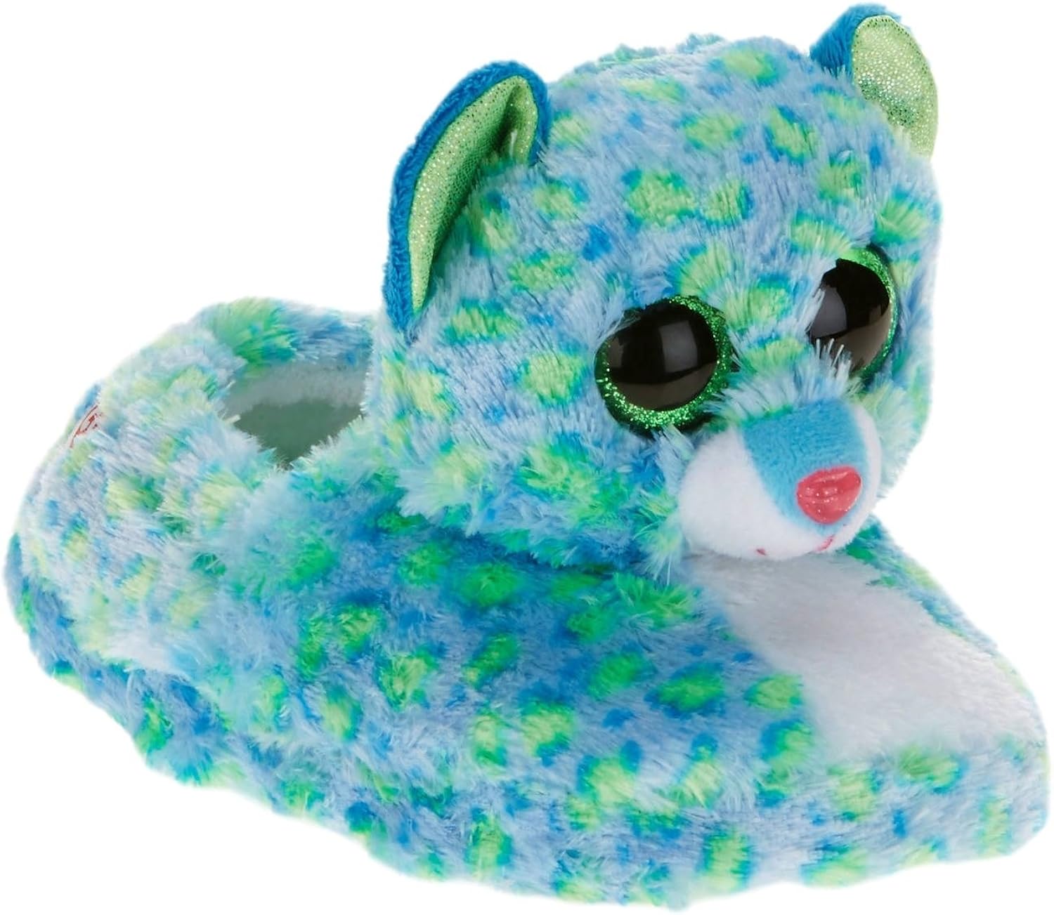 Amazon.com: Beanie Boo Girls Slippers Faux Fur Leona Leopard Size