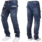 Motorcycle Pants Mens, Made of high-Strength wear-Resistant Fabric - Motorcycle Riding Pants are Also Work Pants with Armor