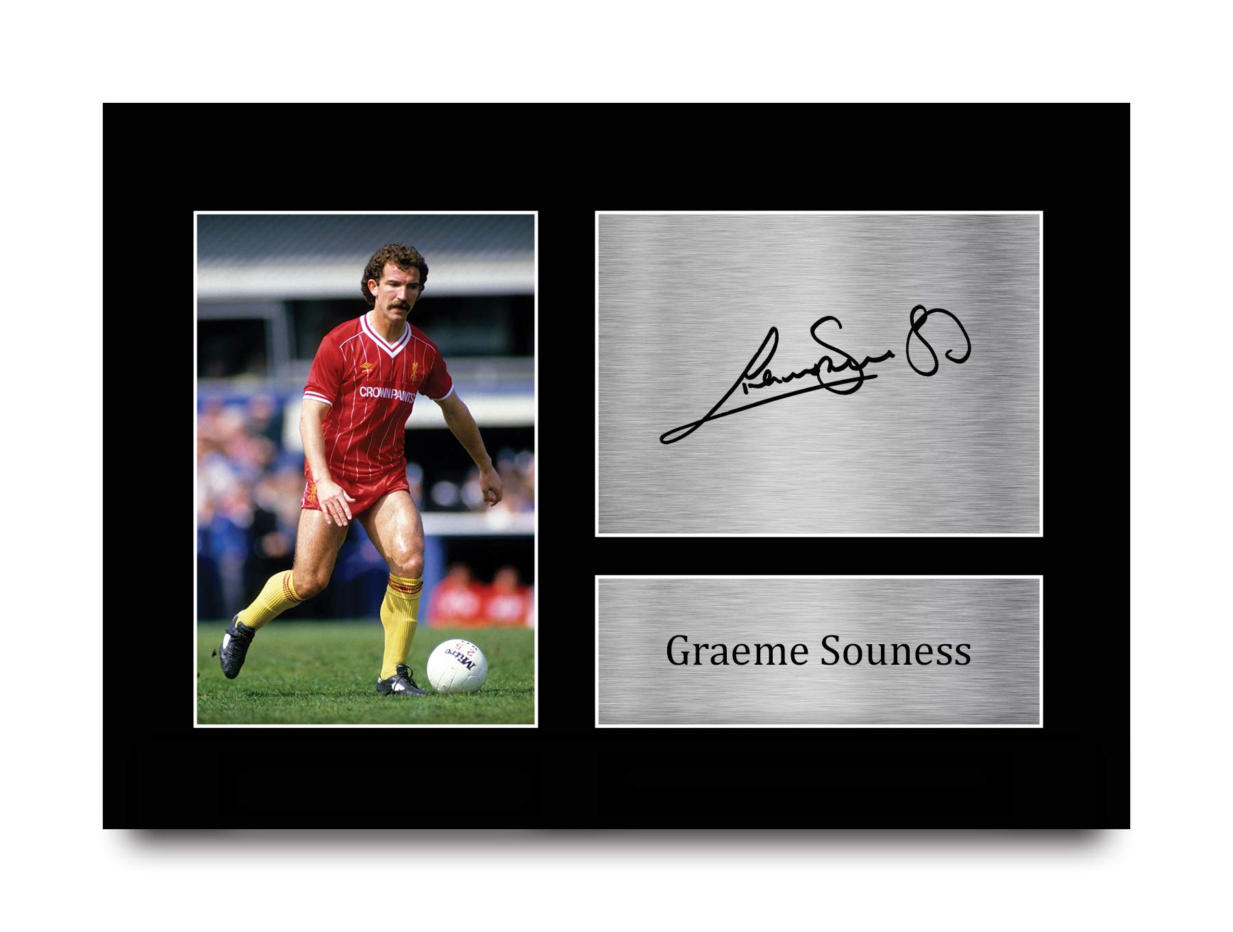HWC Trading A4 Graeme Souness Liverpool Gifts Printed Signed Autograph Picture for Fans and Supporters - A4
