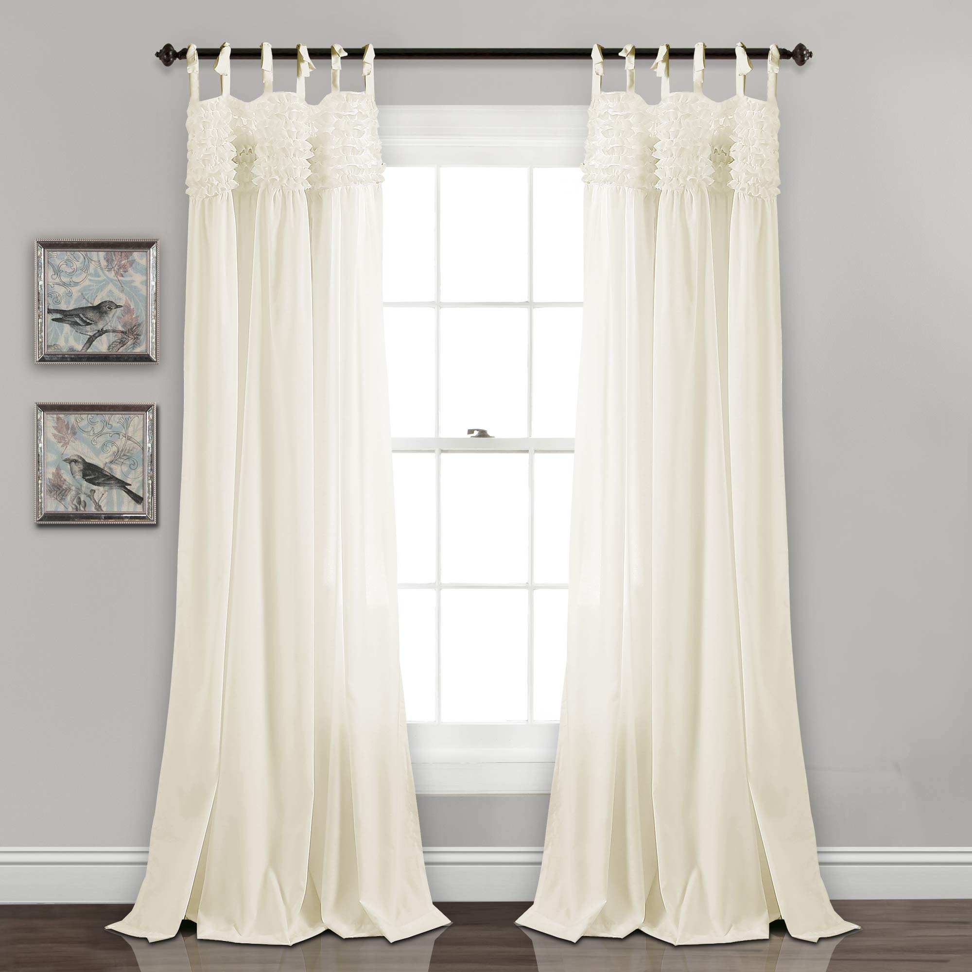 Lush Decor Window Panel Set, Ivory, 84" x 40" — image 1