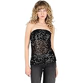 Forever 21 Womens Tube Top with Sequins