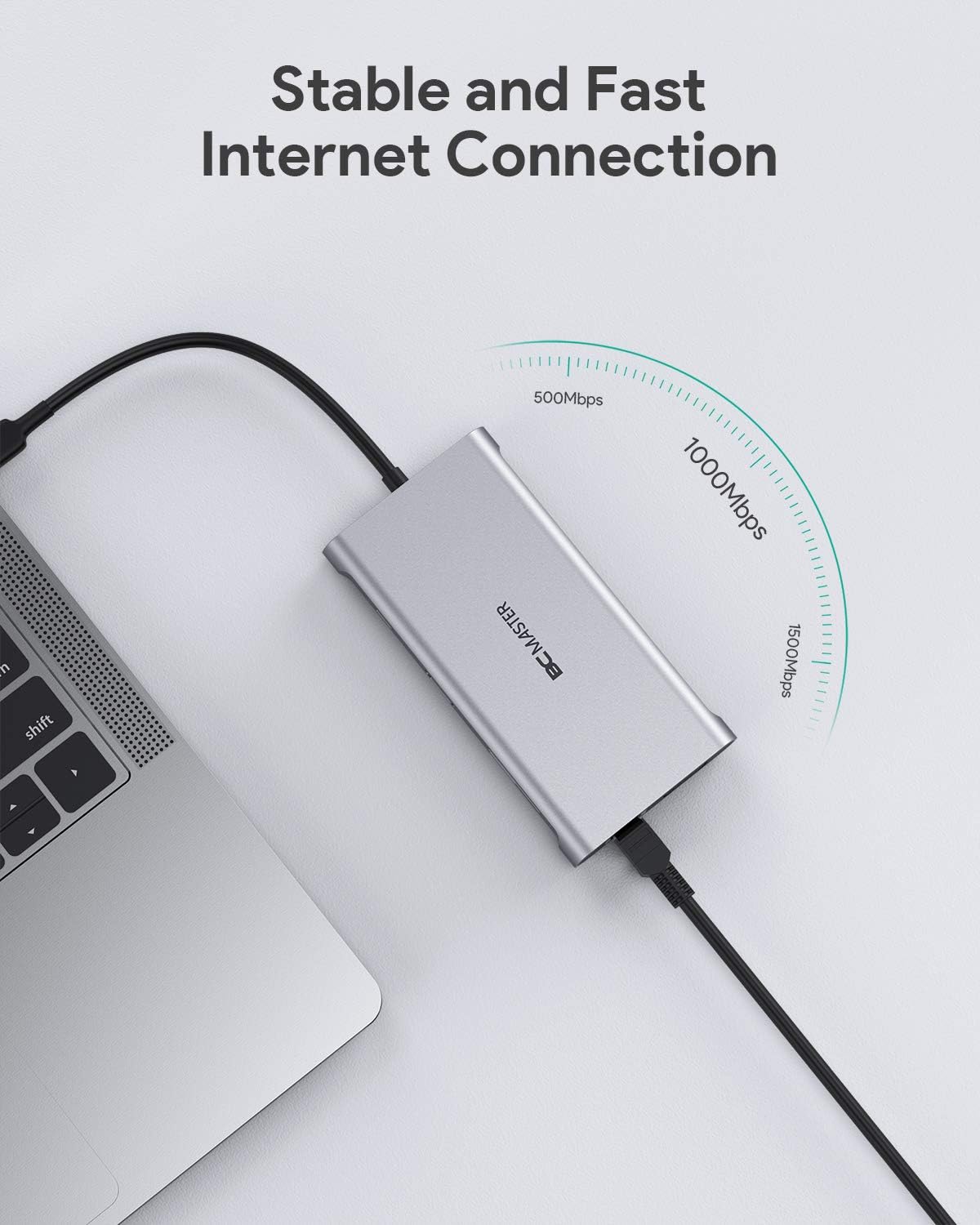 USB C Hub BC MASTER 10-in-1 Type C Adapter with Ethernet Port, 4K HDMI, VGA, 2 USB 3.0, 2 USB 2.0, 100W USB C PD Charging, SD/TF Docking Station for MacBook Pro/Air(Thunderbolt 3), Other USB-C Devices: Computers & Accessories
