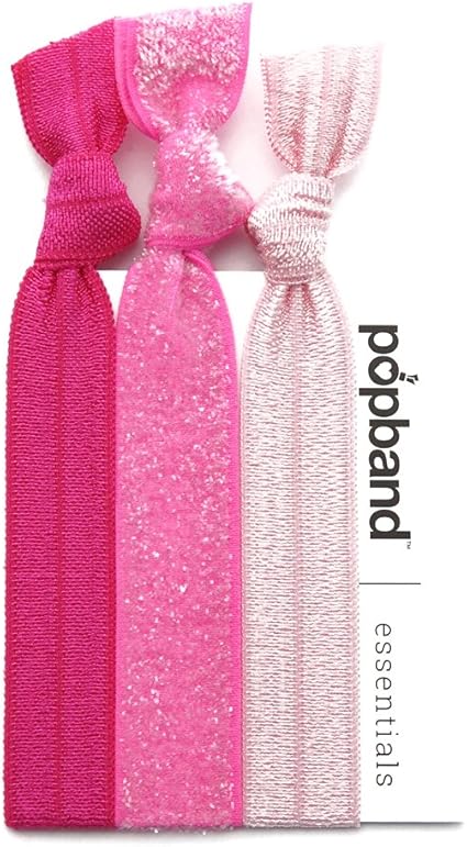 Popbands Essential Hair Bands Crease Free Hair Ties Candy Floss