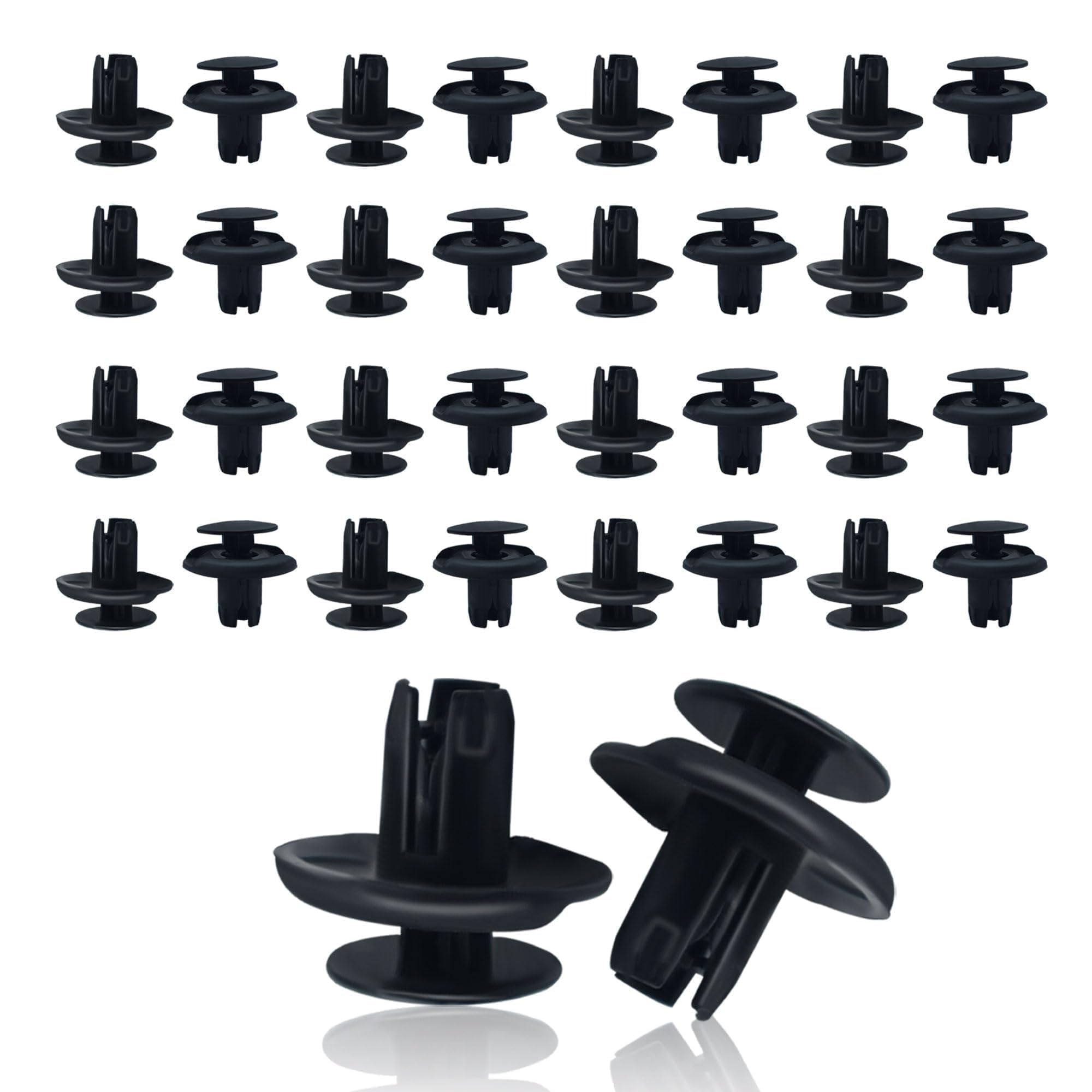 Photo 1 of LoloWheat 20Pcs Radiator Cover Clip Nylon Bumper Fastener Assembly Automotive Body Rivet Fixing Clip Compatible with Lexus GX470 4Runner FJ Cruiser Tacoma 90467-08217