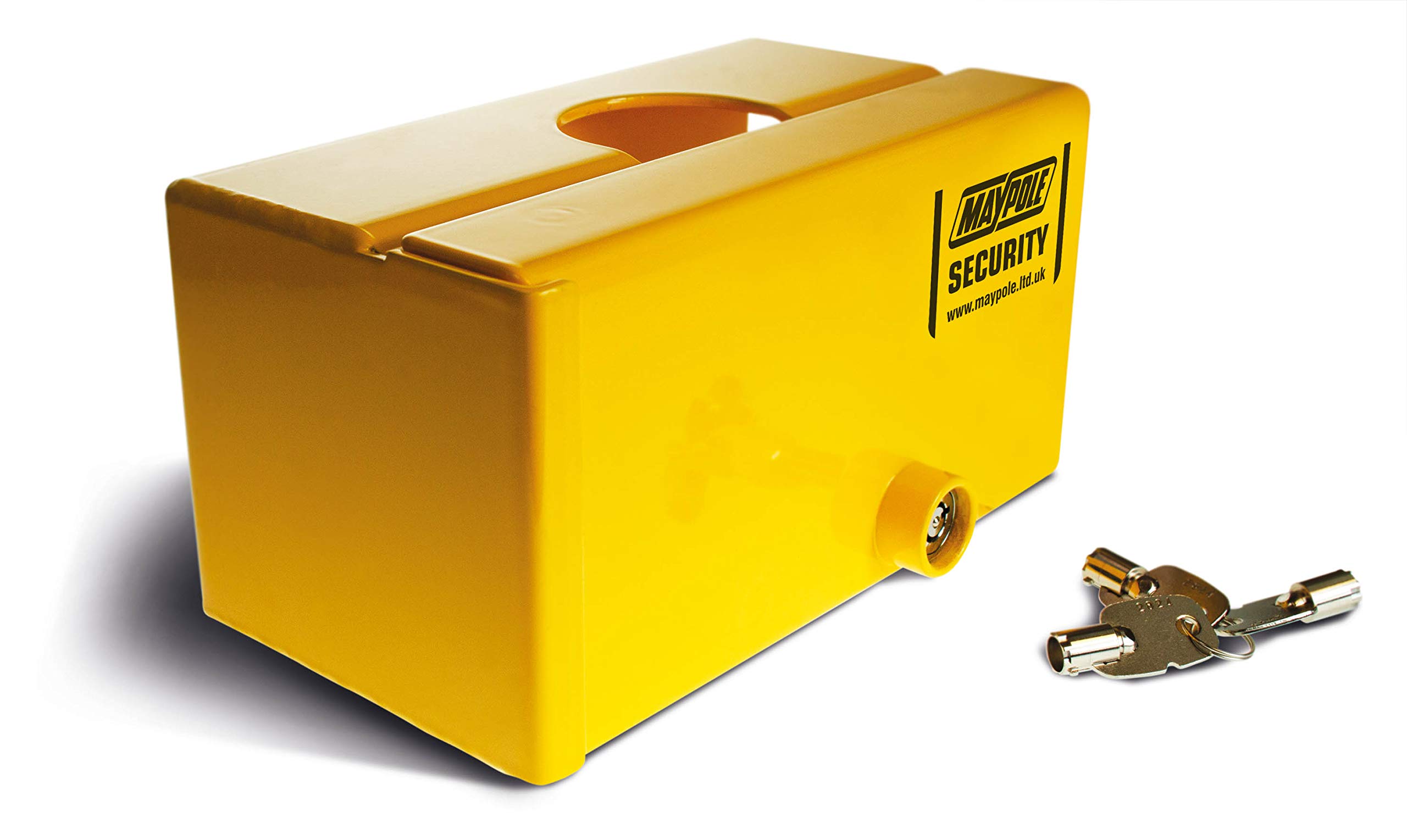 BITS4REASONS Maypole Hitchlock MP5411 Strongbox Heavy Duty Lock For Caravan and Trailer, Lock And Key Design Suitable For Most Pressed Steel Hitches Only, User-Friendly Ideal For Touring Or Storage.