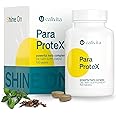 ParaProteX – Intestinal Cleanse for Humans – Black Walnut Wormwood – Gut Detox – All Natural Dewormer – Clove Oil – Gut Health Support & Microbal Balance – 10 Active Ingredients – 100 Vegan Tablets