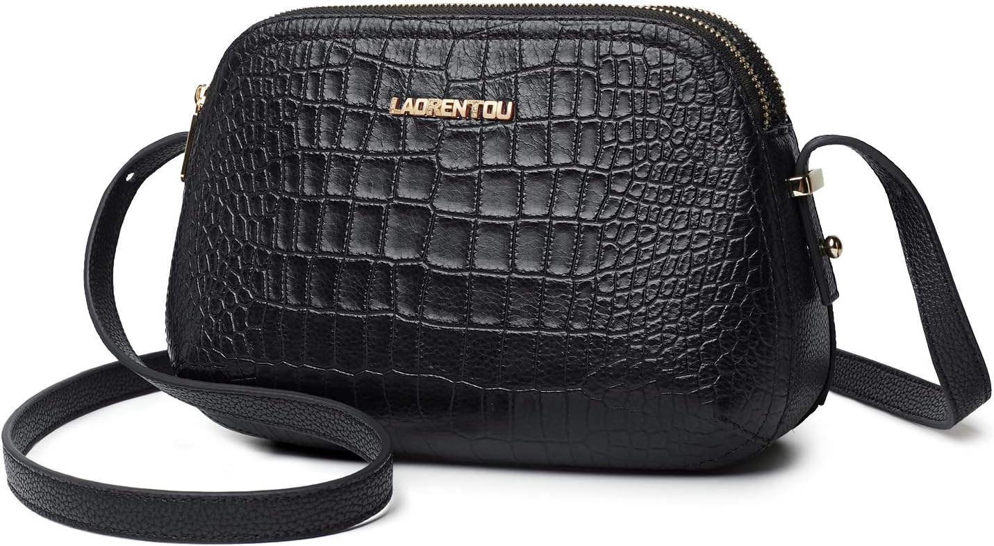 LAORENTOU Women Genuine Leather snakeskin handbags Crossbody Shoulder Chain Bag