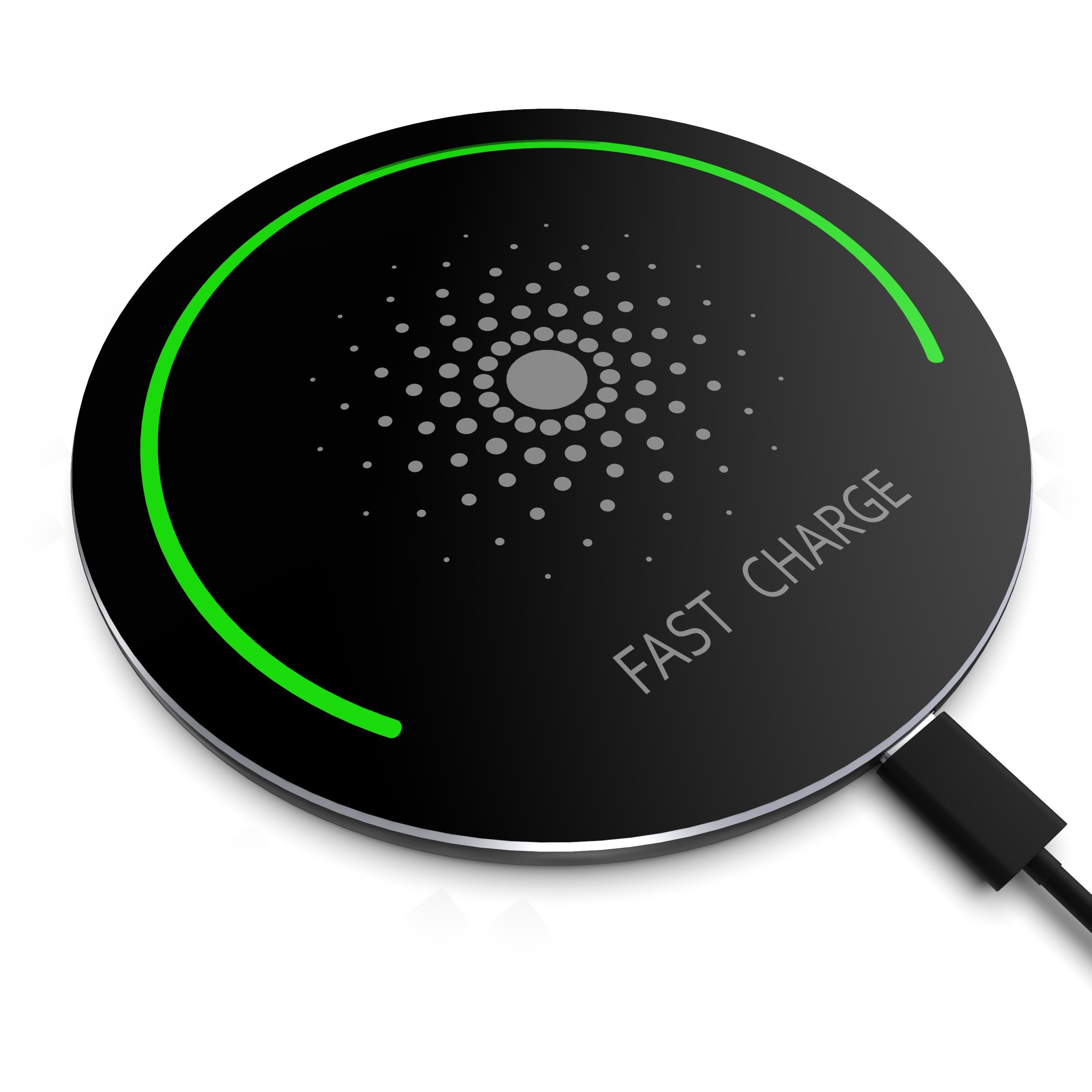 QI Wireless Charger for Samsung - S9/S9+/S8/S8+/S7/Note8 and More, Wireless Charger iPhone X, iPhone 8/8 Plus, Fast Wireless Charger (AC Adapter not Included)