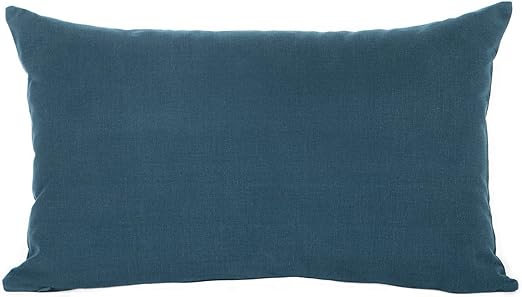 Amazon Com Silver Fern Decor Solid Navy Dark Bluelumbar Oblong