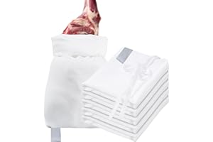 Yao Suo Elk Game Bags- 5-Pack Reusable Heavy-Duty Game Bag Hunting, Breathable Meat Hunting Bag, Elk Hunting Gear with Reflective Strip for Elk, Caribou, Deer, Moose, Antelope, 48" x 4, 28" x 1