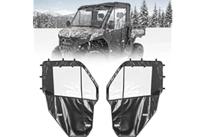 KEMIMOTO Soft Full Doors, UTV Water-Resistant Cab Enclosure Compatible with CFMOTO UFORCE U10 Pro 2025+, Upgrade YKK Zipper Full Windshield Panel 2 Doors Accessories