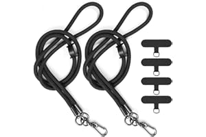YICHEEY 2 x Cell Phone Lanyard + 4 x Phone Lanyard Patch, Nylon Thick Rope Phone Strap Crossbody Cell Phone Lanyard 120cm