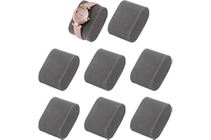 uxcell 8pcs Bracelet Watch Pillow Velvet Jewelry Display Pillows Cushion Pad Watch Storage Pillow for Watch Box Grey