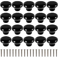 10x White Door Knob Cabinet Retro Round Ceramic Drawer Cupboard Kitchen Pull Handle 32mm , Door Knobs