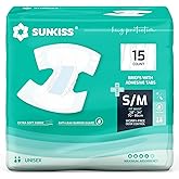 SUNKISS TrustPlus Adult Diapers with Maximum Absorbency, Unisex Disposable Incontinence Briefs with Tabs for Men and Women, O