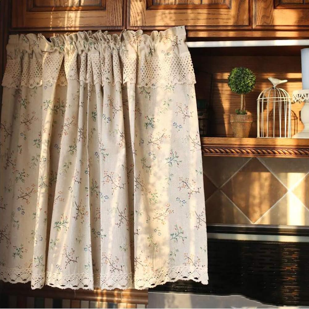 Amazon Com Batsdcb Mediterranean Idyllic Half Curtain Cotton