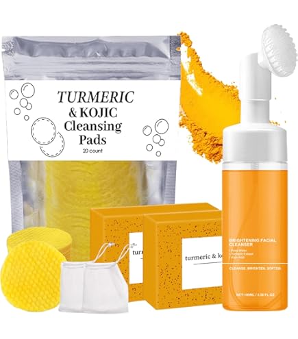 Amazon.com: 4Pcs Turmeric Wash and Care Three Piece Set,Turmeric