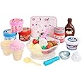 Little Tikes Creative Chefs Ice Cream Kit with Make-It Mix Play Sand, 20 Accessories, Realistic Pretend Play Set, Boys, Girls, Ages 3+