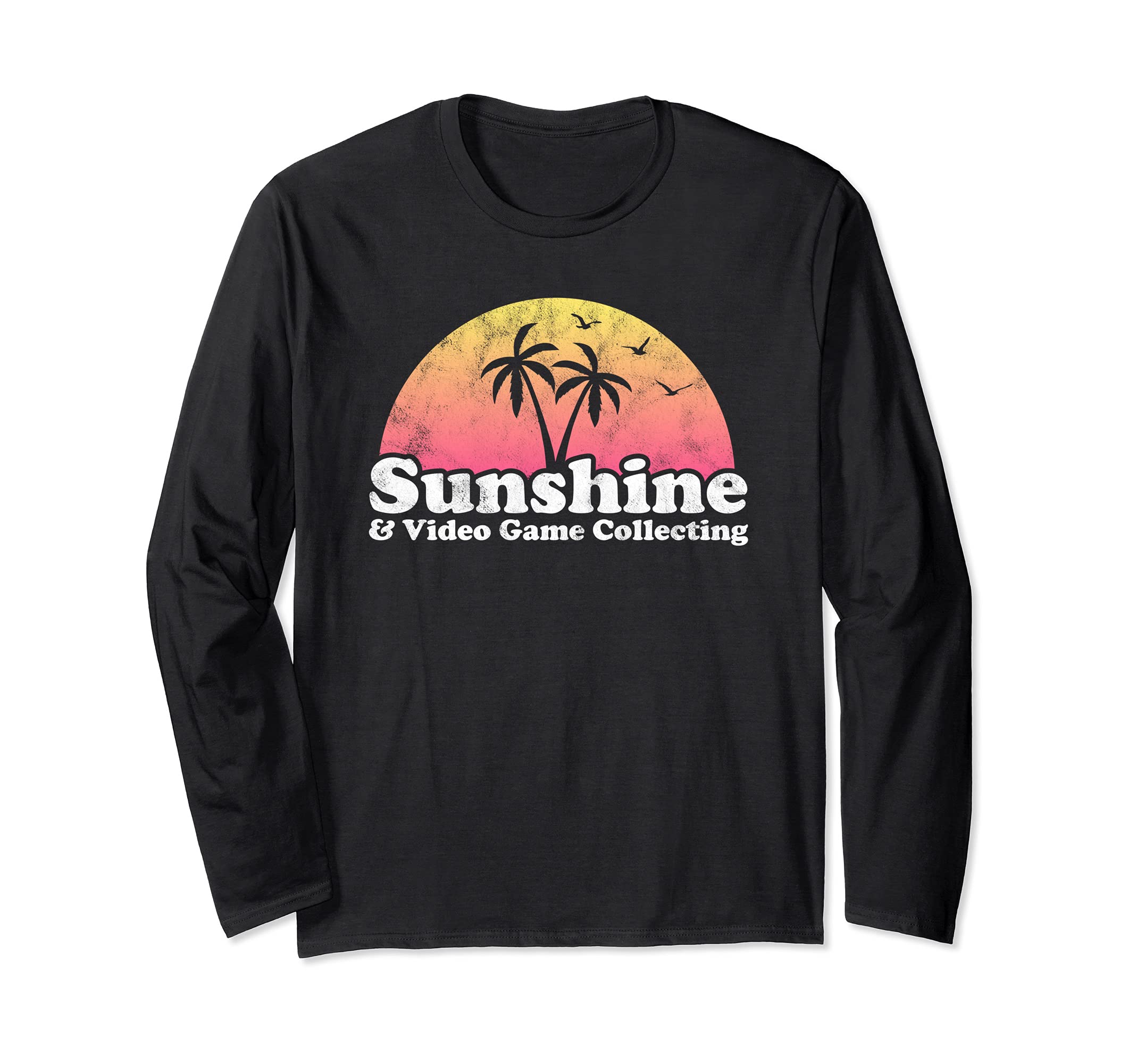 Sunshine and Video Game Collecting Long Sleeve T-Shirt