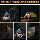Detake Kids Head Torch 2 Pack LED Headlamp 140 Lumens 3 Modes Waterproof view 8