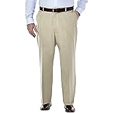 Haggar Men's Premium No Iron Khaki Classic Fit Flat Front Casual Pant (Regular and Big & Tall Sizes)