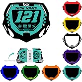 Kalair GFX Custom BMX Box Two Number Plate Decals - Personalize Your Racing Graphics with Your Name &amp; Number, Multicolored Outstanding Designs, Fits Box Two Plates, Junior and Senior Sizes.