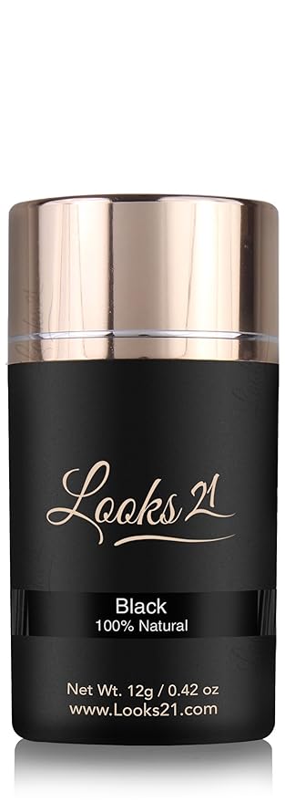 Looks21 Hair Loss Concealer, Black, 12g