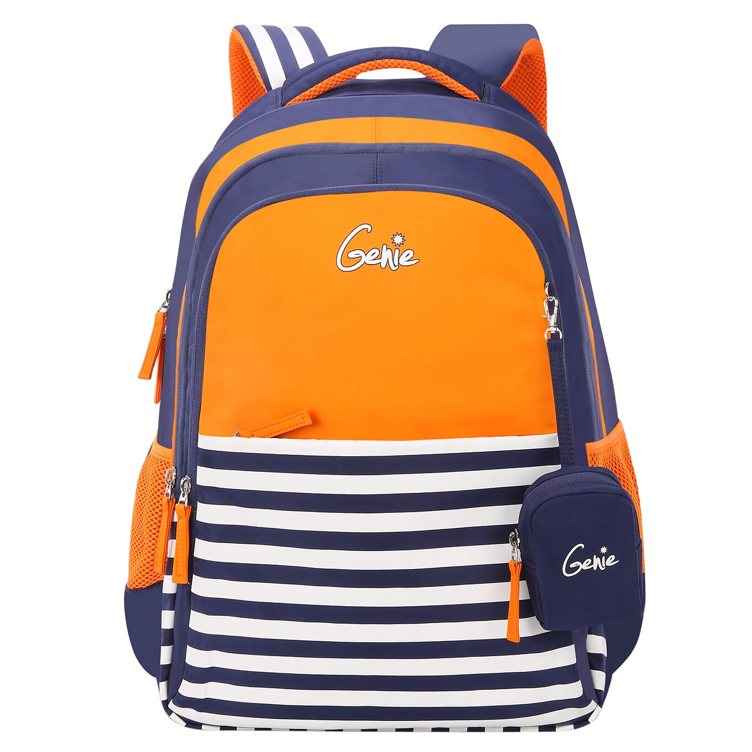 orange school backpack