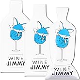 JIMMY THE FOX | Reusable Wine Bags for Travel | 3-Pack | Durable Triple-Layer Bottle Protector Sleeve | Leak-Proof & Impact-Resistant | Airplane & Cruise Luggage | Wine Lover Gifts - Wine Jimmy