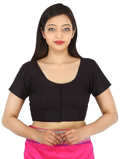 Women's Cotton Plain Regular Wear Blouse