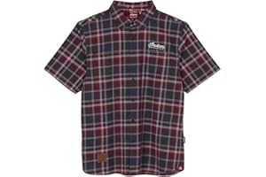 Indian Motorcycle Men's Springfield Plaid Shirt, Navy