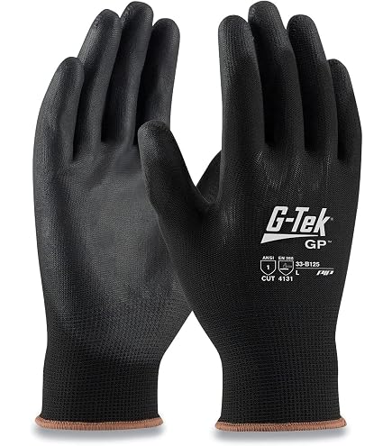 G-Tek 33-B125/XL ONX Seamless Knit Nylon Gloves with Polyurethane