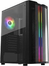 GAMDIAS AURA GC3 ATX Mid-Tower Gaming PC Case Tempered Glass ARGB Fans view 1